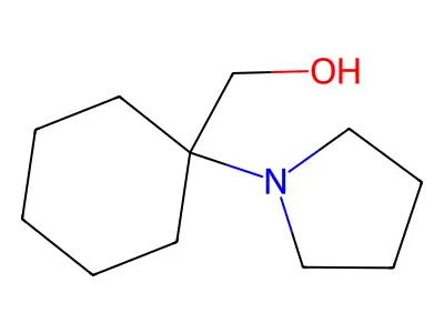 (1-(Pyrrolidin-1-yl)cyclohexyl)methanol structure