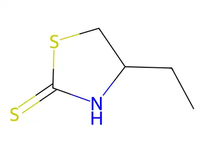 4-Ethylthiazolidine-2-thione structure
