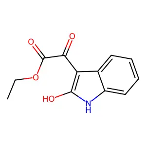 ethyl 2-oxo-2-(2-oxo-2,3-dihydro-1H-indol-3-yl)acetate structure