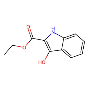 ethyl 3-hydroxy-1H-indole-2-carboxylate structure