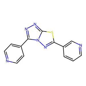 6-(3-Pyridinyl)-3-(4-pyridinyl)[1,2,4]triazolo[3,4-b][1,3,4]thiadiazole structure