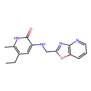2(1H)-Pyridinone, 5-ethyl-6-methyl-3-((oxazolo(4,5-b)pyridin-2-ylmethyl)amino)- structure
