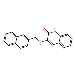 3-(2-naphthylmethylamino)-1H-quinolin-2-one structure