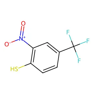 2-硝基-4-(三氟甲基)苯硫醇 structure