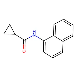 Cyclopropanecarboxamide, N-(1-naphthyl)- structure