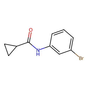 N-(3-bromophenyl)cyclopropanecarboxamide structure