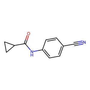 N-(4-cyanophenyl)cyclopropanecarboxamide structure