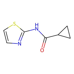 N-(2-thiazolyl)cyclopropanecarboxamide structure