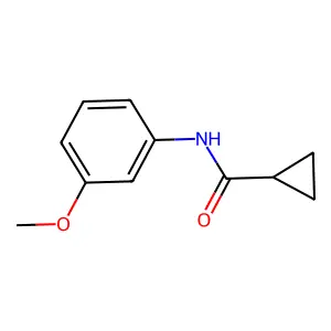 N-(3-methoxyphenyl)cyclopropanecarboxamide structure