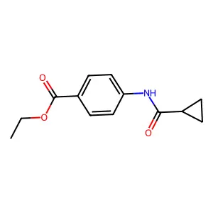 Ethyl 4-(cyclopropanecarbonylamino)benzoate structure