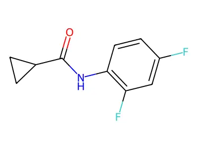 N-(2,4-difluorophenyl)cyclopropanecarboxamide structure