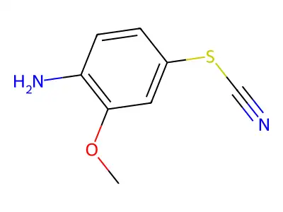 2-Methoxy-4-thiocyanatoaniline structure