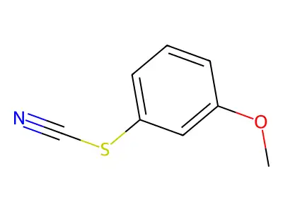 Thiocyanic acid, m-methoxyphenyl ester structure