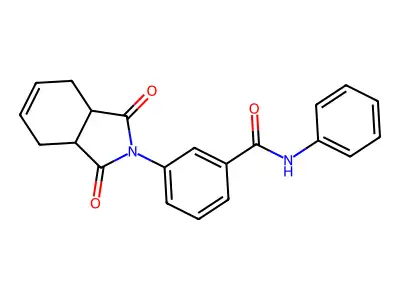 3-(1,3-dioxo-1,3,3a,4,7,7a-hexahydro-2H-isoindol-2-yl)-N-phenylbenzamide structure