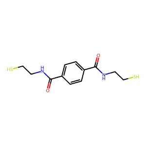 1,4-Benzenedicarboxamide, N,N'-bis(2-mercaptoethyl)- structure