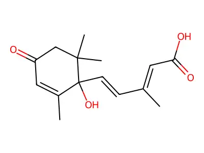 (+/-)-Abscisic acid structure