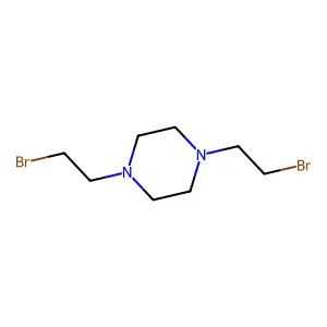 Piperazine, 1,4-bis(2-bromoethyl)- structure
