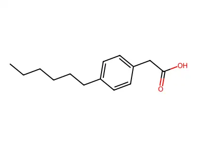 2-(4-Hexylphenyl)acetic acid structure