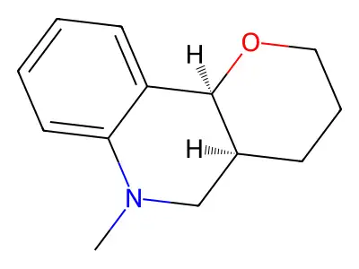 6-Methyl-3,4,4a,5,6,10b-hexahydro-2H-pyrano[3,2-c]quinoline structure