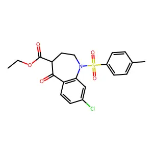 ethyl 8-chloro-1-(4-methylphenyl)sulfonyl-5-oxo-3,4-dihydro-2H-1-benzazepine-4-carboxylate structure