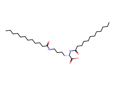 N2,N6-双(1-羟基十二烷亚基)赖氨酸 structure