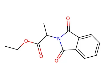 Ethyl 2-(1,3-dioxoisoindol-2-yl)propanoate structure
