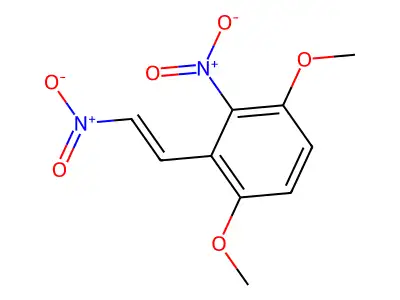1,4-Dimethoxy-2-nitro-3-(2-nitroethenyl)benzene structure