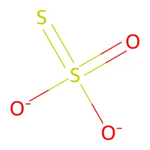 硫代硫酸根离子 structure
