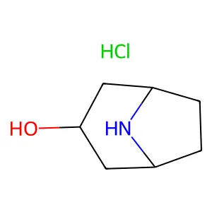 Endo-8-azabicyclo[3.2.1]octan-3-ol hydrochloride structure