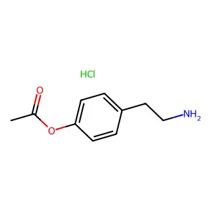 O-Acetyltyramine hydrochloride structure