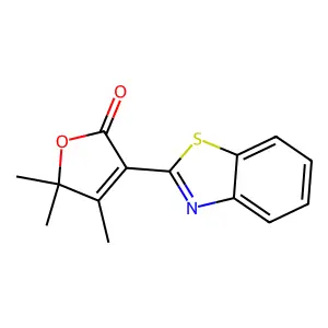 3-(1,3-Benzothiazol-2-yl)-4,5,5-trimethyl-2(5H)-furanone structure