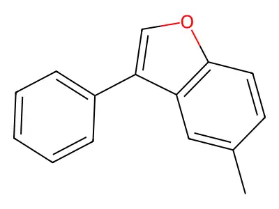 5-Methyl-3-phenylbenzofuran structure