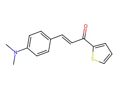 3-[4-(Dimethylamino)phenyl]-1-thiophen-2-ylprop-2-en-1-one structure