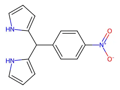 2-[(4-nitrophenyl)(1H-pyrrol-2-yl)methyl]-1H-pyrrole structure