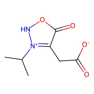 Sydnone, 4-(carboxymethyl)-3-isopropyl- structure