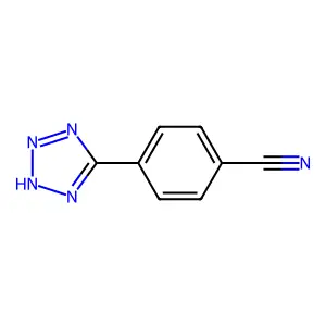 4-(2H-四唑-5-基)苯甲腈 structure