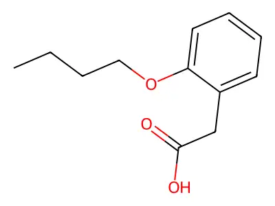(2-Butoxyphenyl)acetic acid structure
