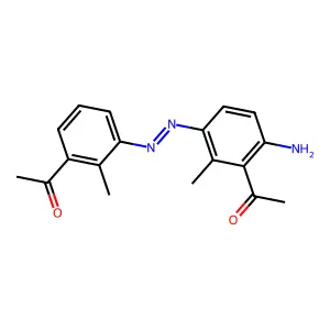 3,3'-Diacetylamino-2,2'-dimethylazobenzene structure