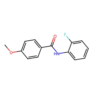 N-(2-氟苯基)-4-甲氧基苯甲酰胺 structure