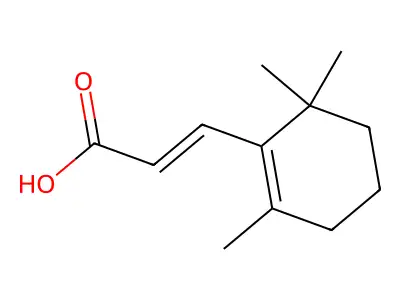 3-(2,6,6-Trimethylcyclohexen-1-yl)prop-2-enoic acid structure