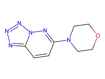 Tetrazolo[1,5-b]pyridazine, 6-(4-morpholinyl)- structure