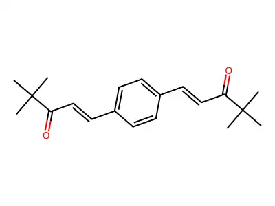 1-Penten-3-one, 1,1'-(1,4-phenylene)bis[4,4-dimethyl- structure
