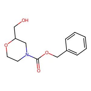 benzyl (2S)-2-(hydroxymethyl)morpholine-4-carboxylate structure