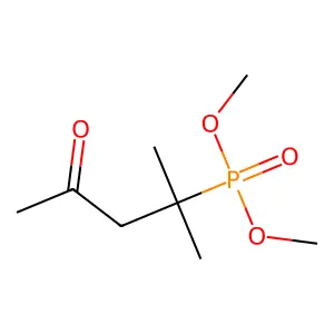 Dimethyl P-(1,1-dimethyl-3-oxobutyl)phosphonate structure