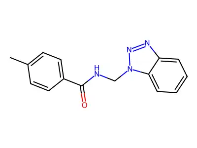 N-(1H-1,2,3-Benzotriazol-1-ylmethyl)-4-methylbenzamide structure