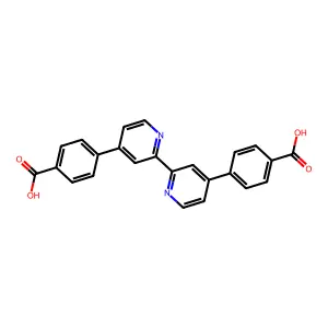 4,4'-([2,2'-Bipyridine]-4,4'-diyl)dibenzoic acid structure