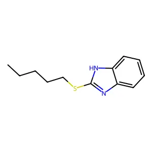 2-(pentylthio)-1H-benzo[d]imidazole structure