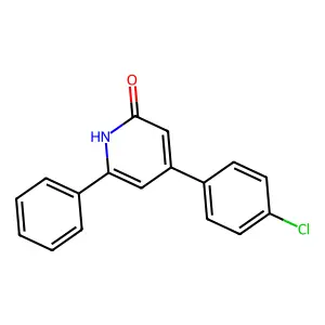 2(1H)-Pyridinone, 4-(4-chlorophenyl)-6-phenyl- structure