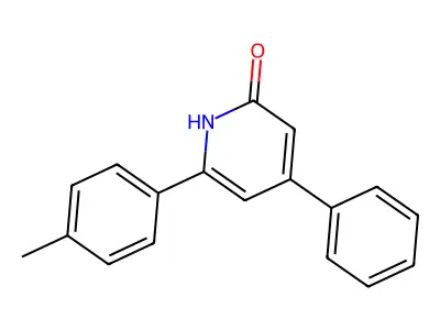 2(1H)-Pyridinone, 6-(4-methylphenyl)-4-phenyl- structure