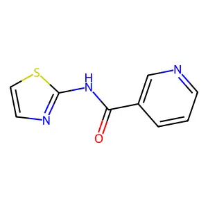 N-(1,3-thiazol-2-yl)pyridine-3-carboxamide structure